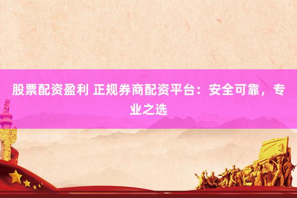 股票配资盈利 正规券商配资平台：安全可靠，专业之选