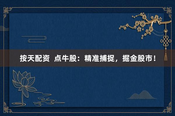 按天配资  点牛股：精准捕捉，掘金股市！